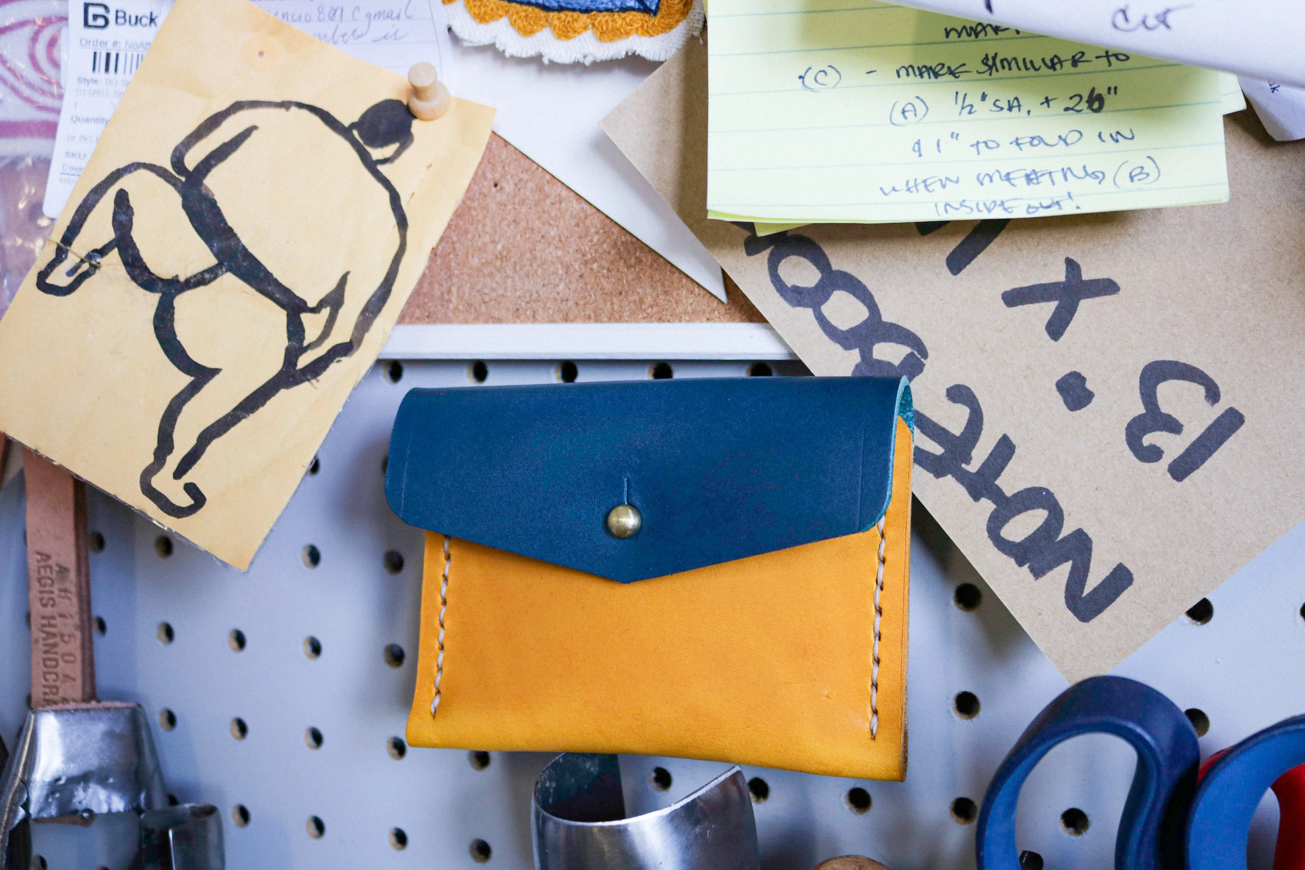 Lil' Leather Card Pocket | Two-Toned *Magic*