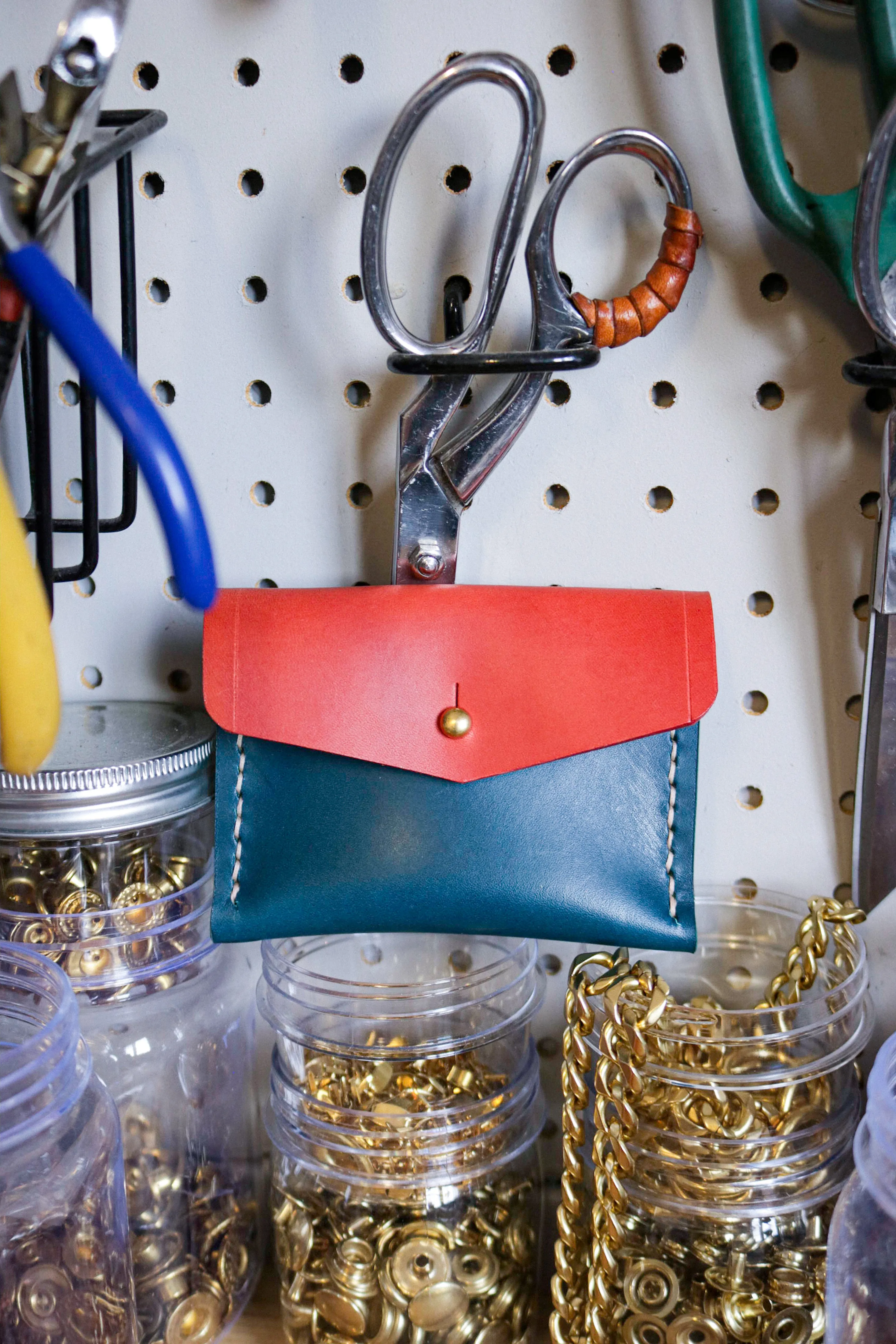 Lil' Leather Card Pocket | Two-Toned *Magic*