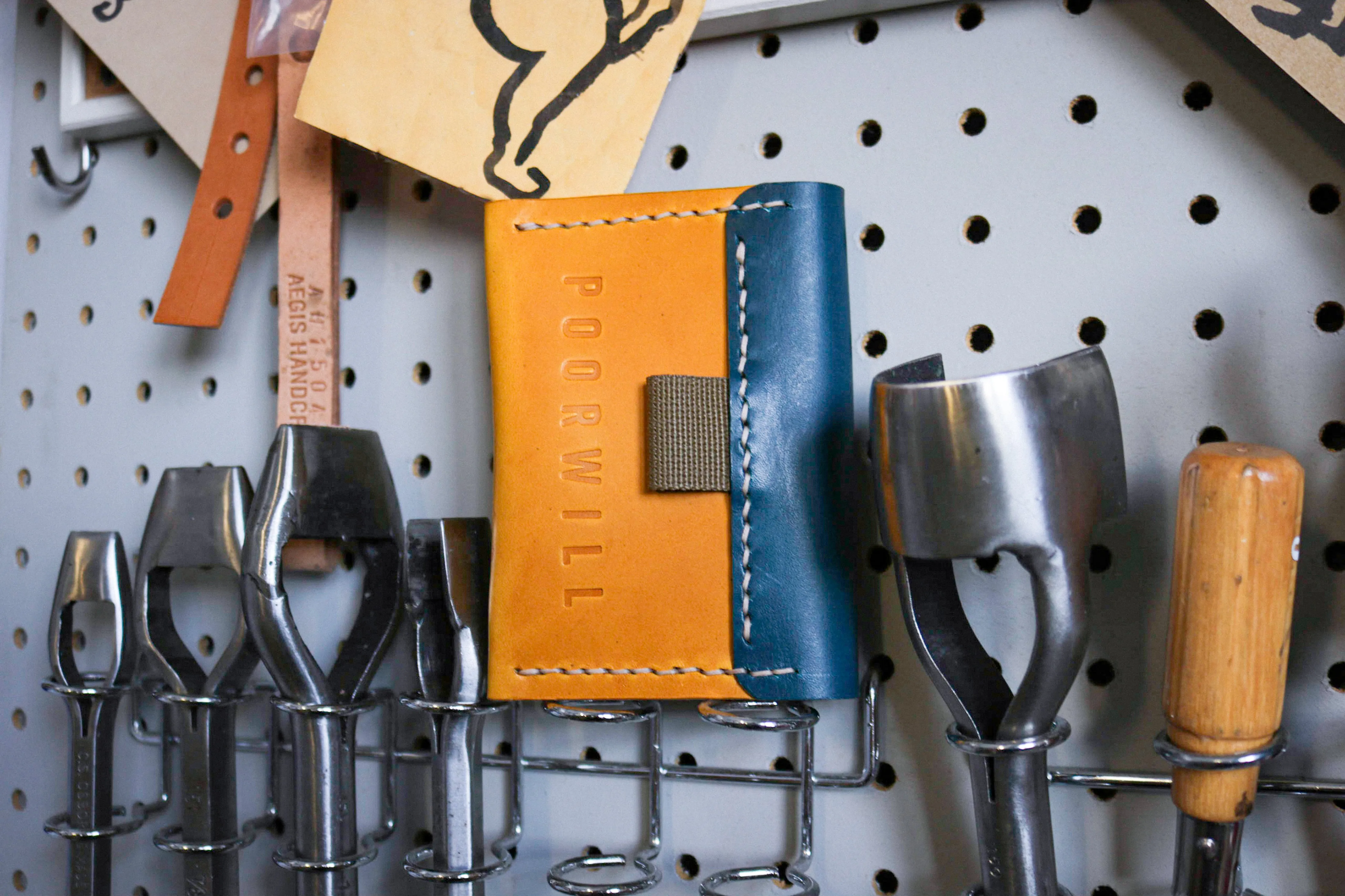 Lil' Leather Card Pocket | Two-Toned *Magic*