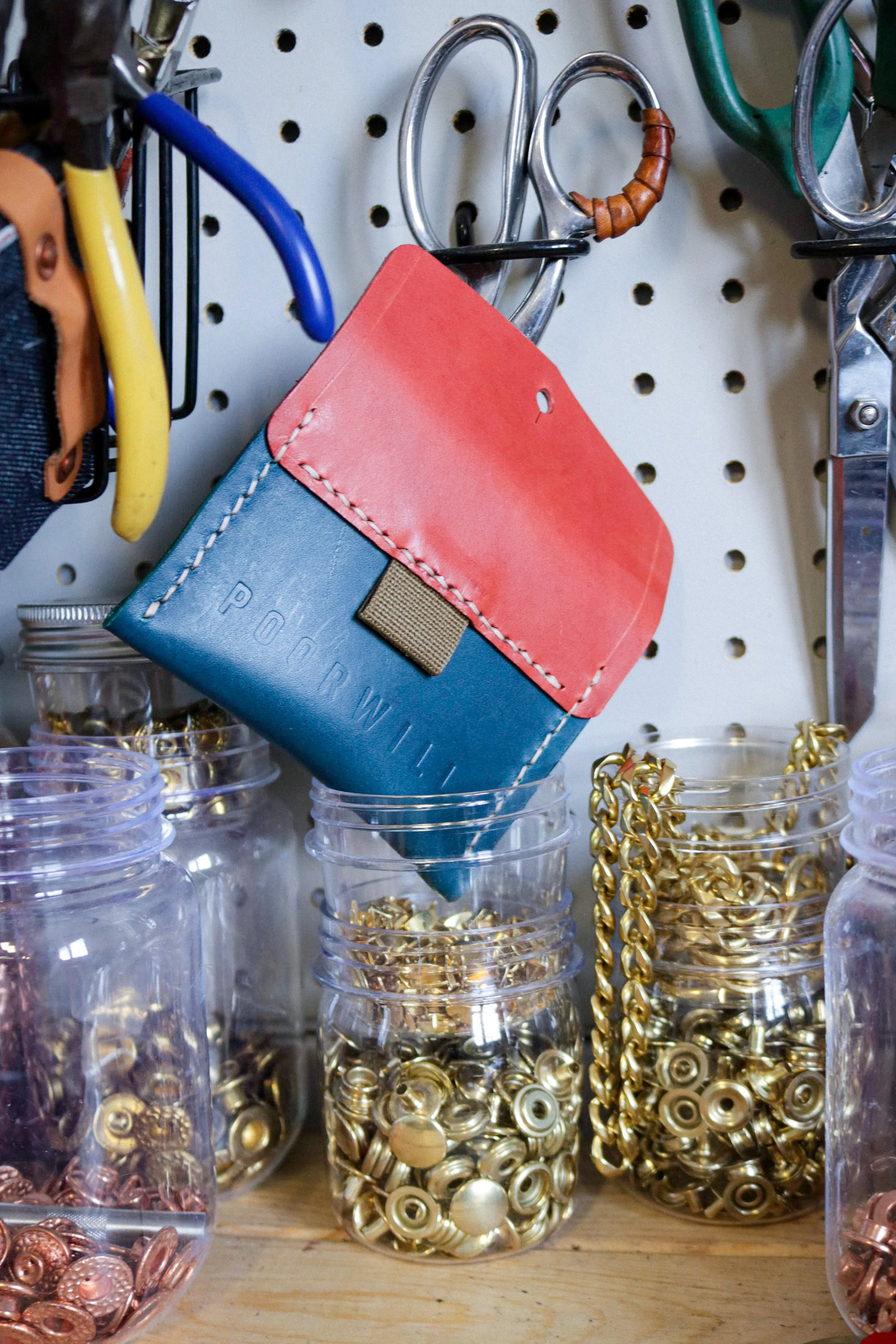 Lil' Leather Card Pocket | Two-Toned *Magic*