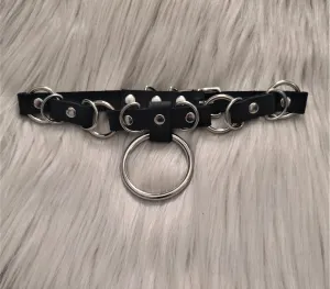 Lina leather o ring collar