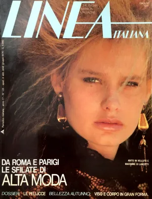 LINEA ITALIANA Magazine September 1981 PAULINA PORIZKOVA Andie Macdowell LESLIE WINER