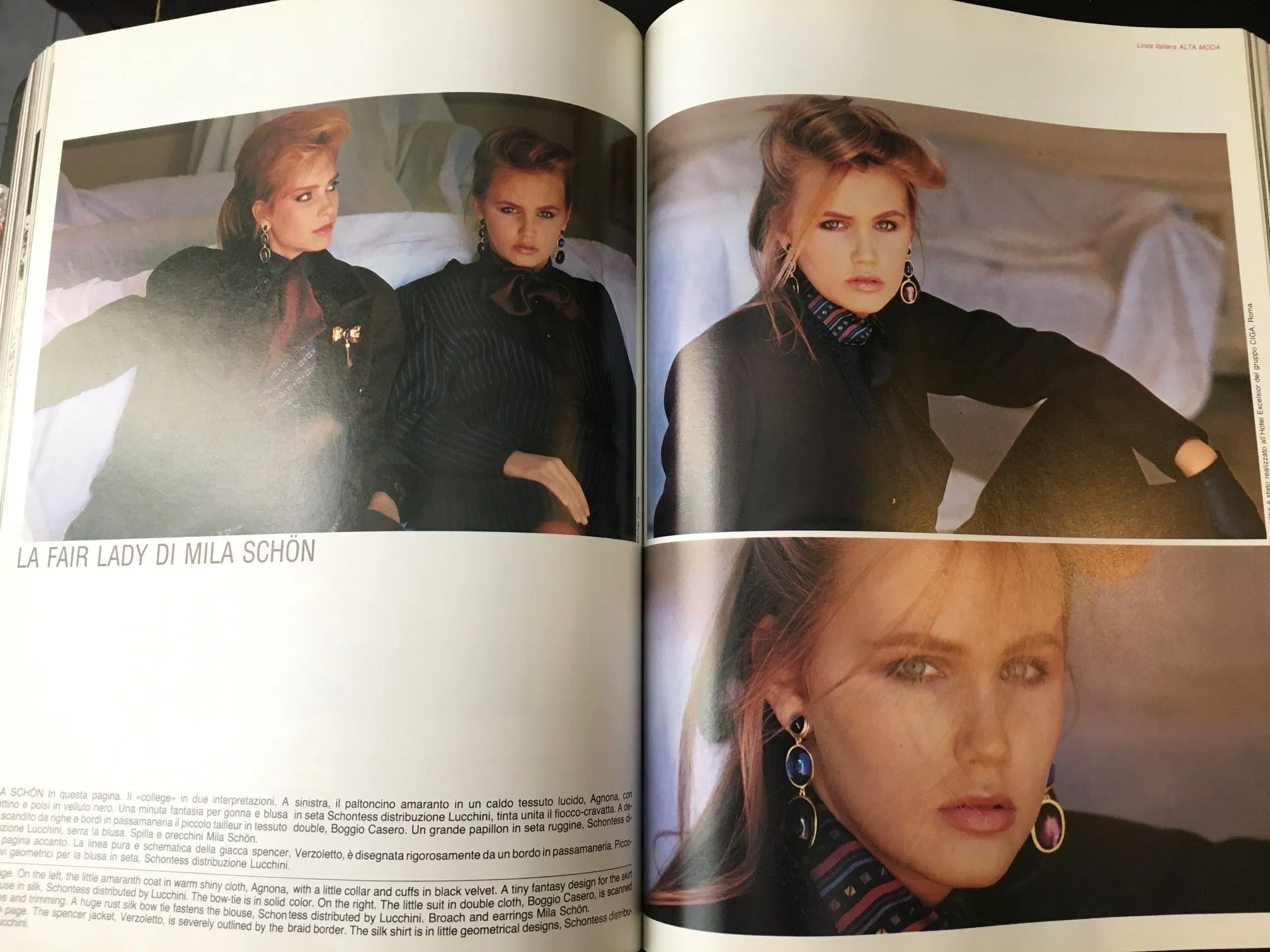 LINEA ITALIANA Magazine September 1981 PAULINA PORIZKOVA Andie Macdowell LESLIE WINER