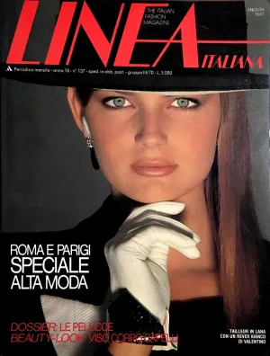LINEA ITALIANA Magazine September 1982 PAULINA PORIZKOVA Kathy Ireland GUY BOURDIN