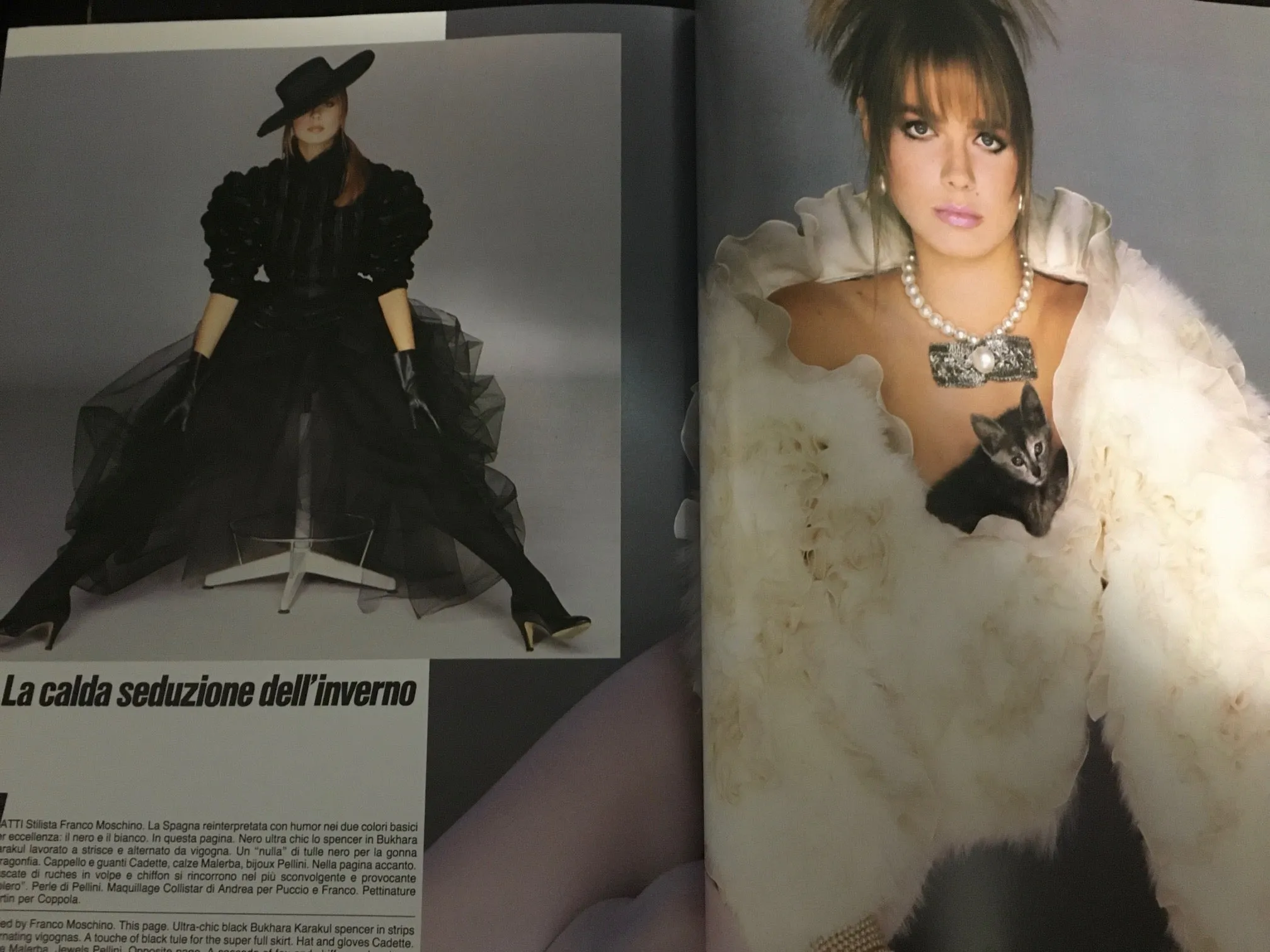 LINEA ITALIANA Magazine September 1982 PAULINA PORIZKOVA Kathy Ireland GUY BOURDIN