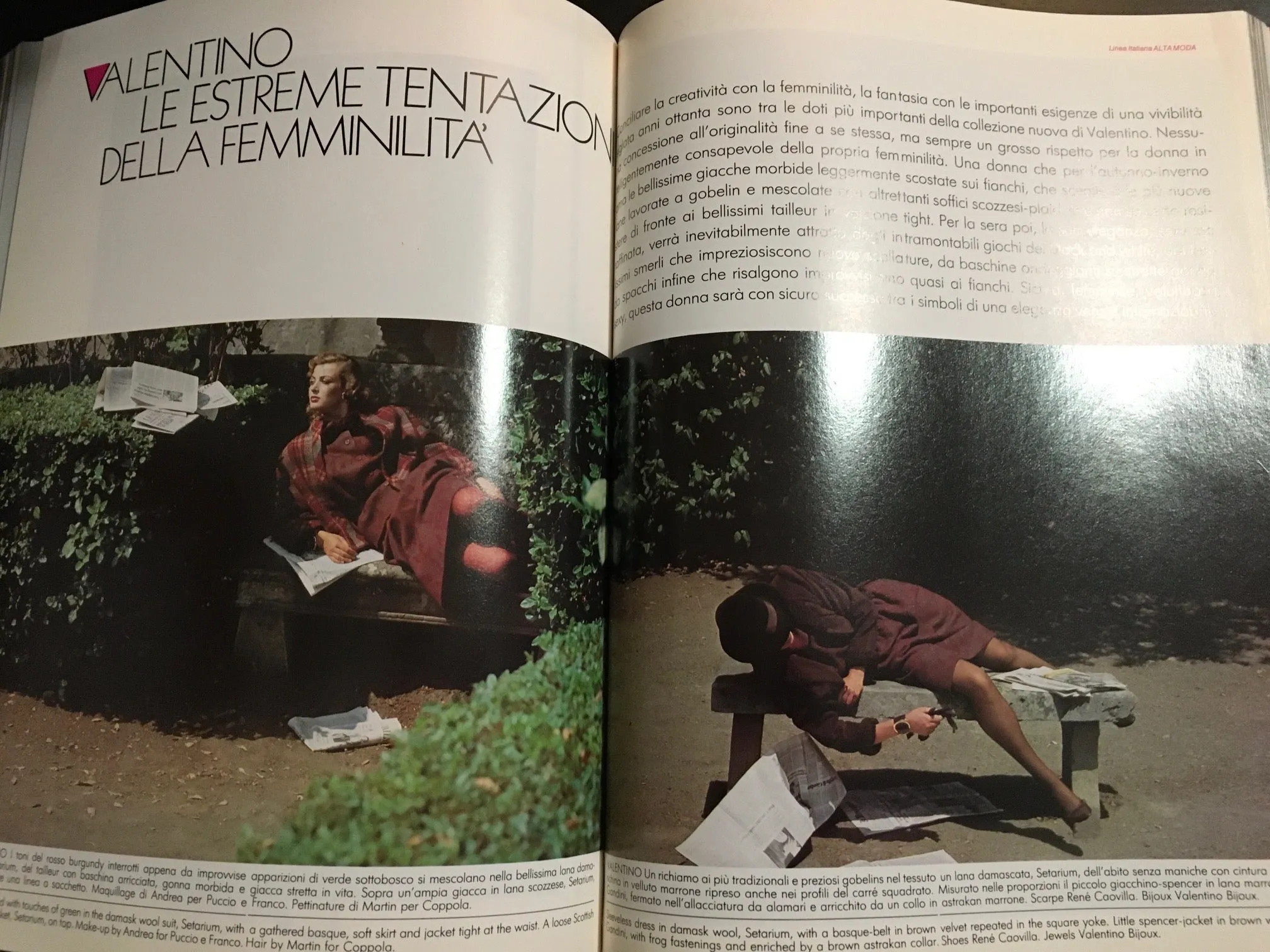 LINEA ITALIANA Magazine September 1982 PAULINA PORIZKOVA Kathy Ireland GUY BOURDIN
