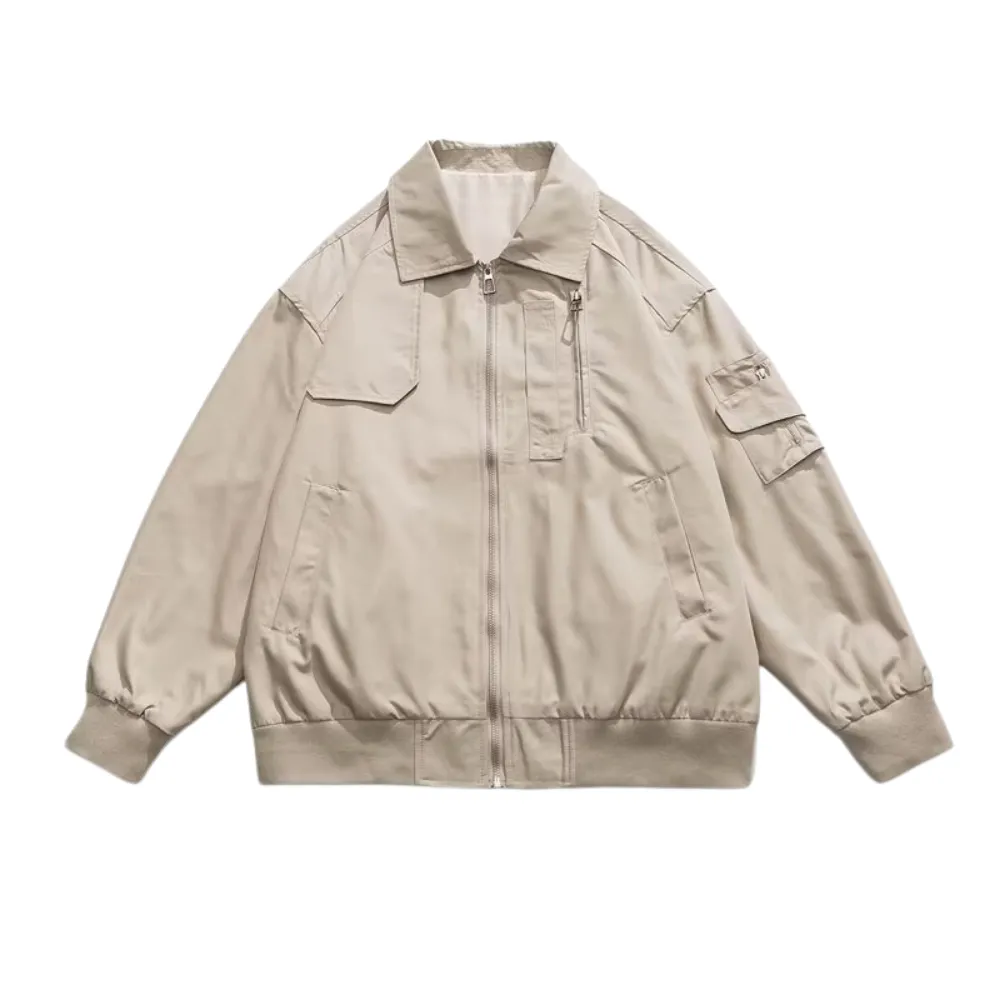 Literary Solid Color Lapel Jacket