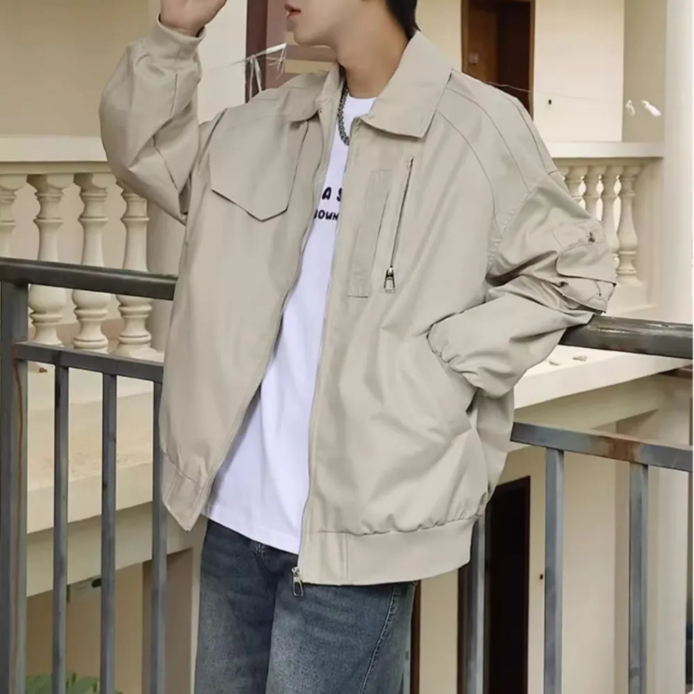 Literary Solid Color Lapel Jacket