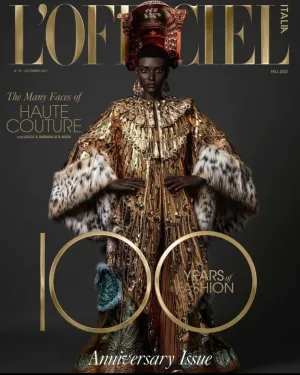 L'OFFICIEL ITALIA Magazine Fall 2021 3D MODEL Eva Huang TILDA SWINTON New