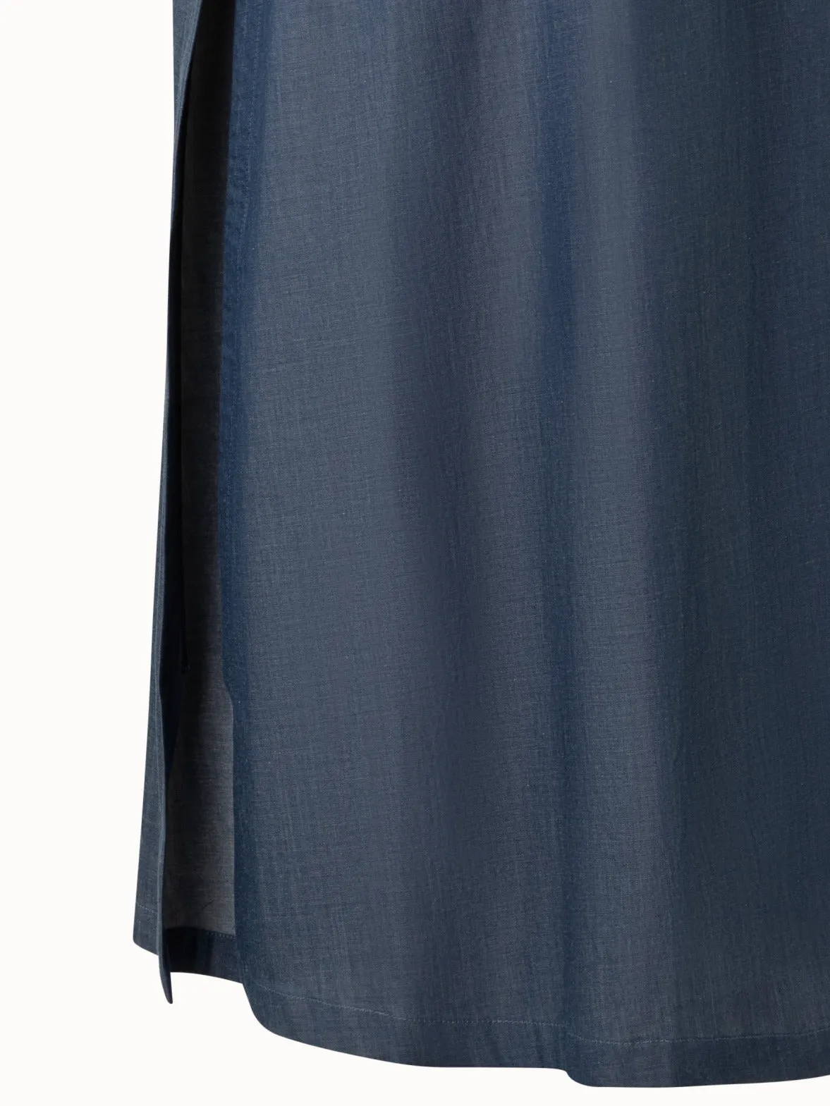 Long Shirt Dress in Sea Island Cotton