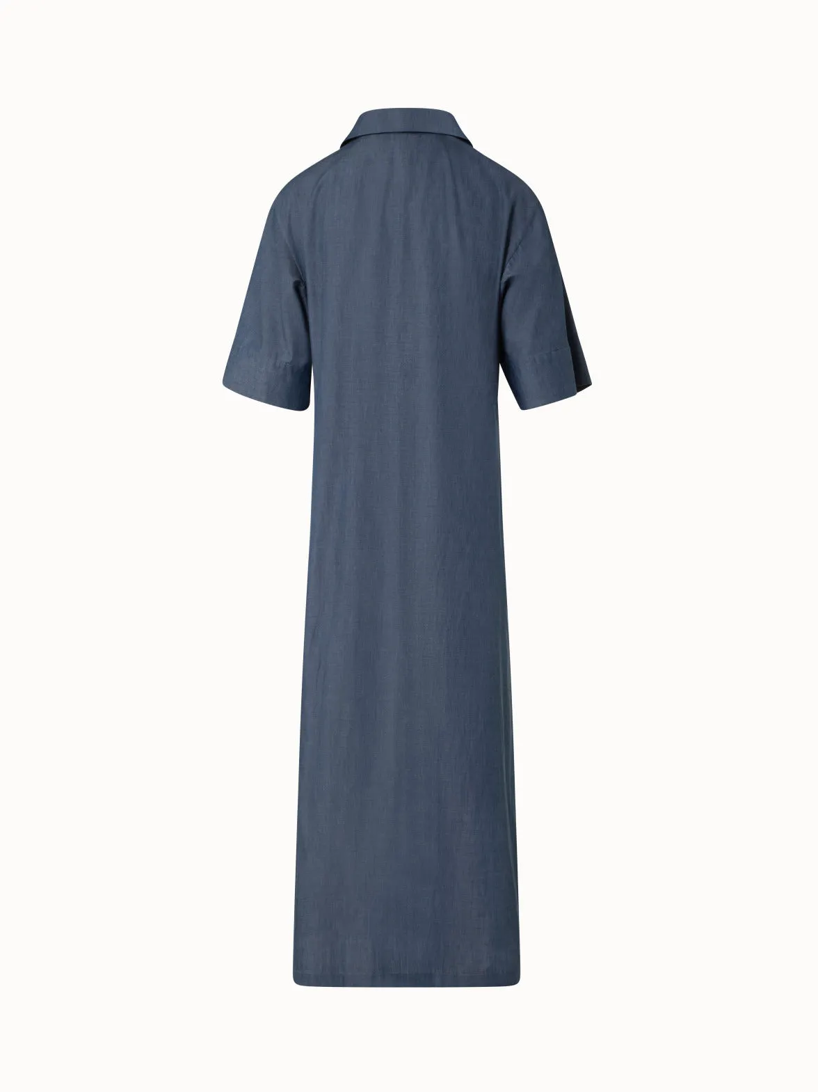 Long Shirt Dress in Sea Island Cotton