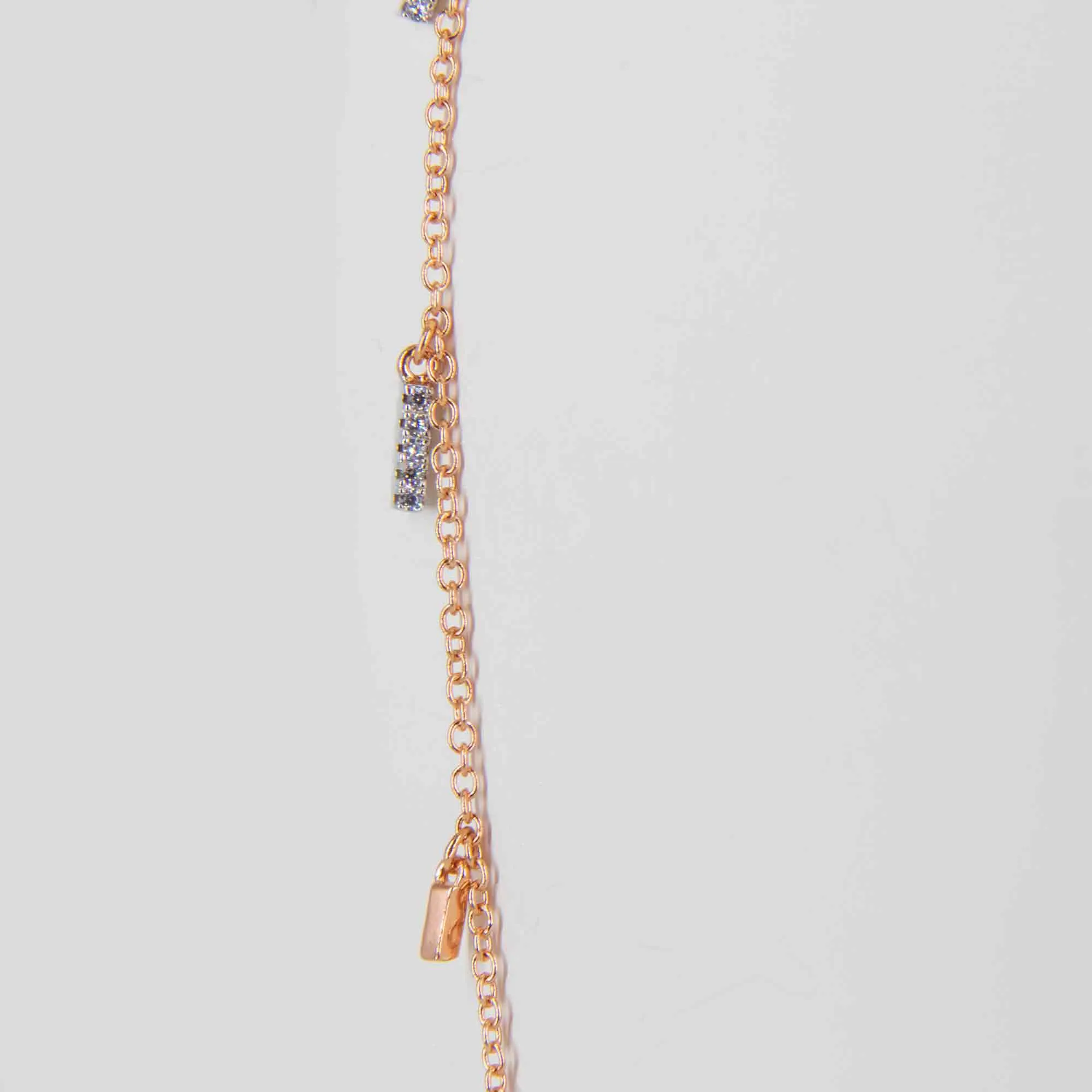 Long Silver Gold Plated Necklace
