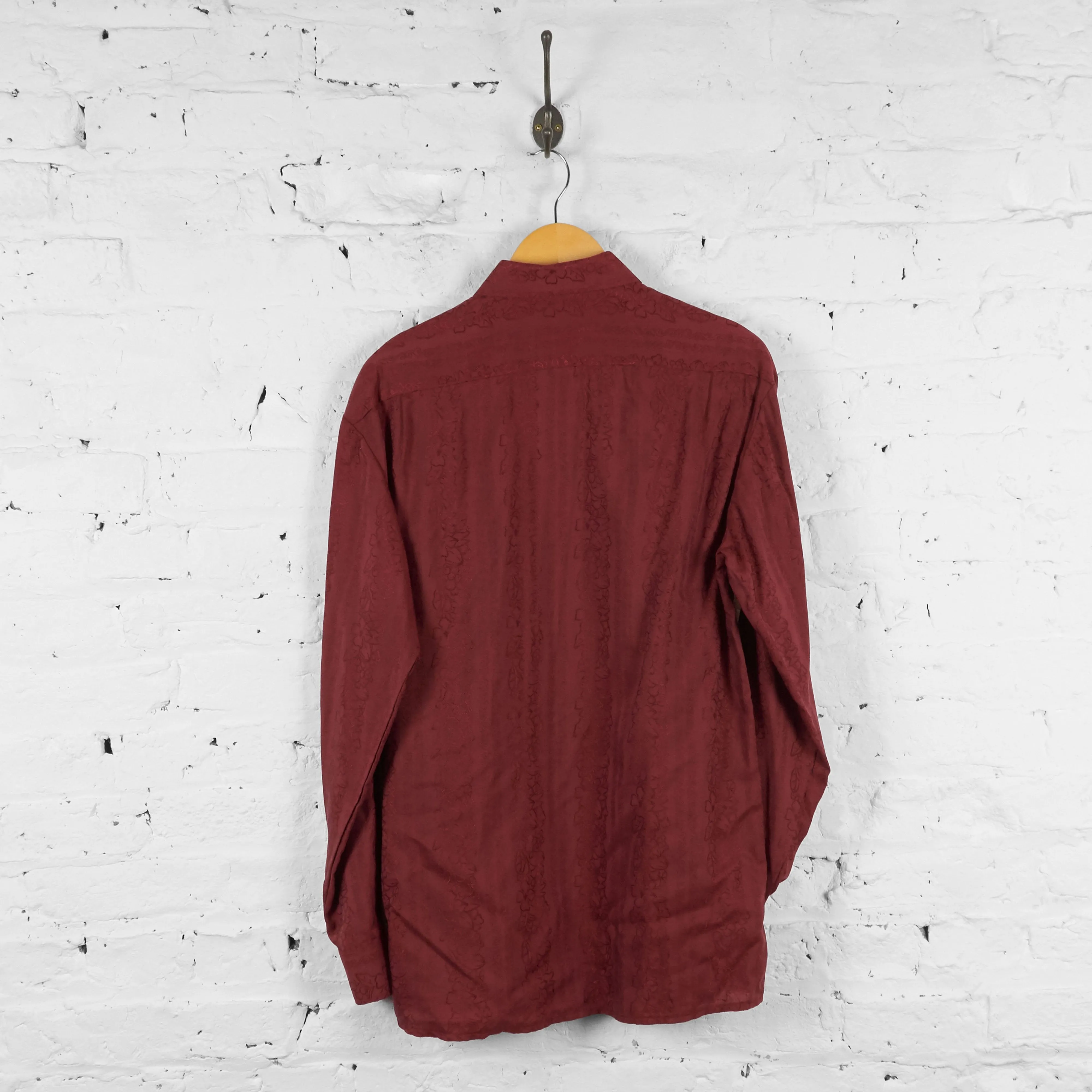 Long Sleeve Party Shirt - Red - M