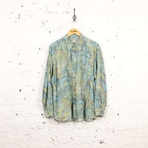 Long Sleeve Pattern Shirt - Green - XL