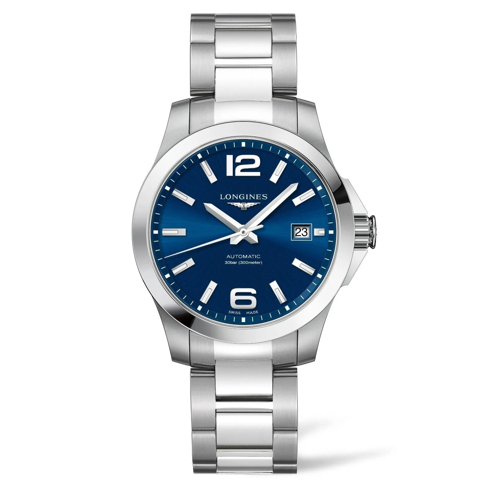 LONGINES CONQUEST 39MM Blue Automatic Steel L3.776.4.99.6
