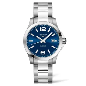 LONGINES CONQUEST 39MM Blue Automatic Steel L3.776.4.99.6