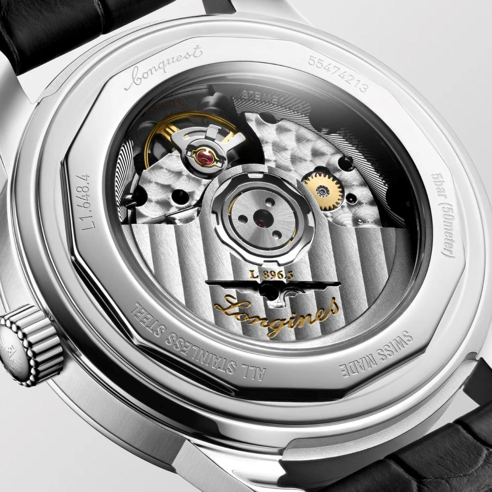 LONGINES CONQUEST HERITAGE CENTRAL POWER REVERVE 38MM BLACK WATCH L1.648.4.52.2