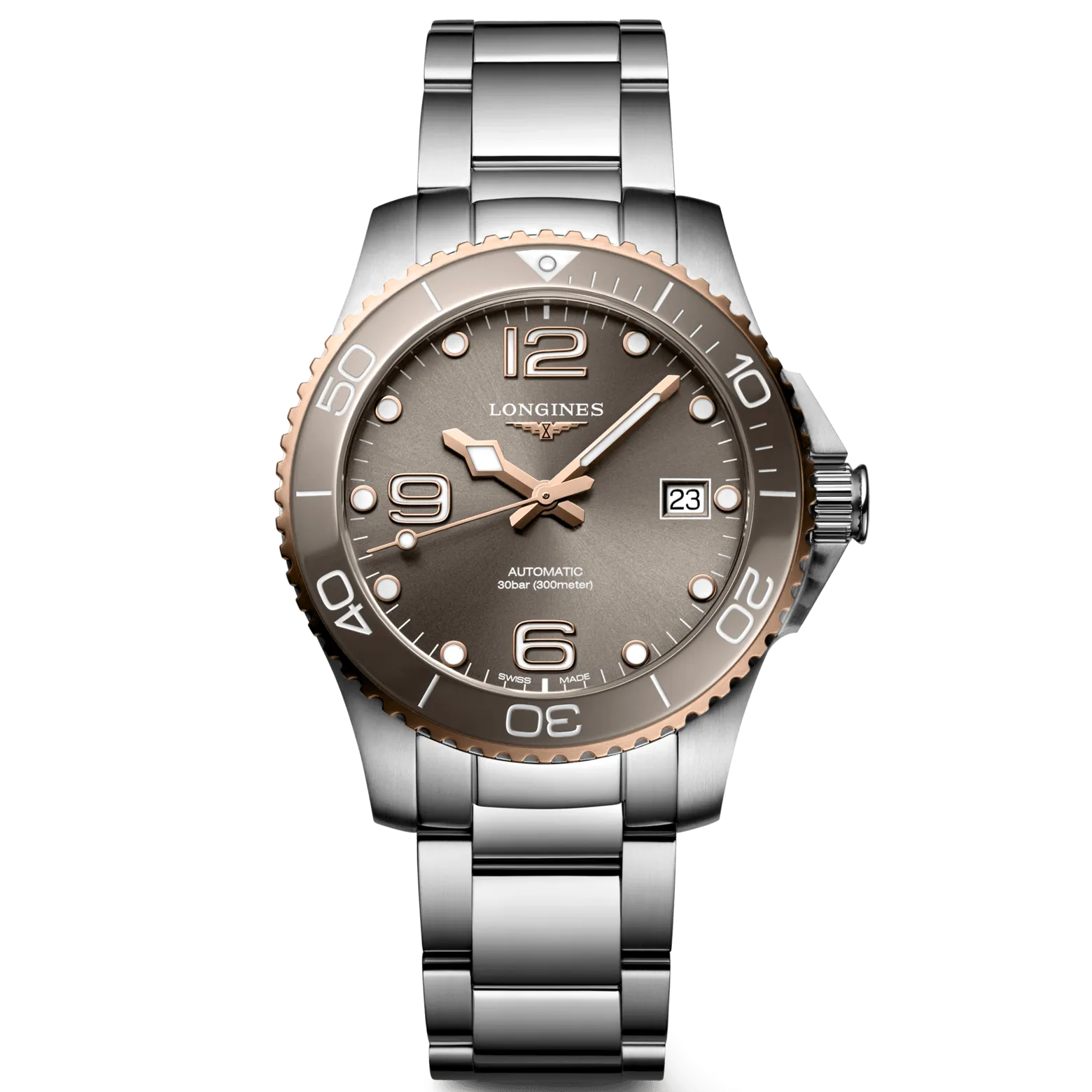 LONGINES HYDROCONQUEST WATCH 39MM Automatic Gray Steel L3.780.3.78.6