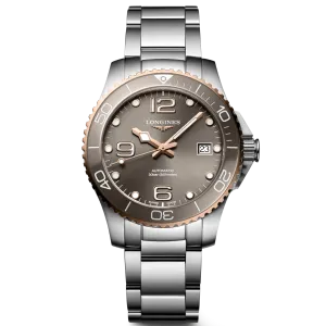 LONGINES HYDROCONQUEST WATCH 39MM Automatic Gray Steel L3.780.3.78.6