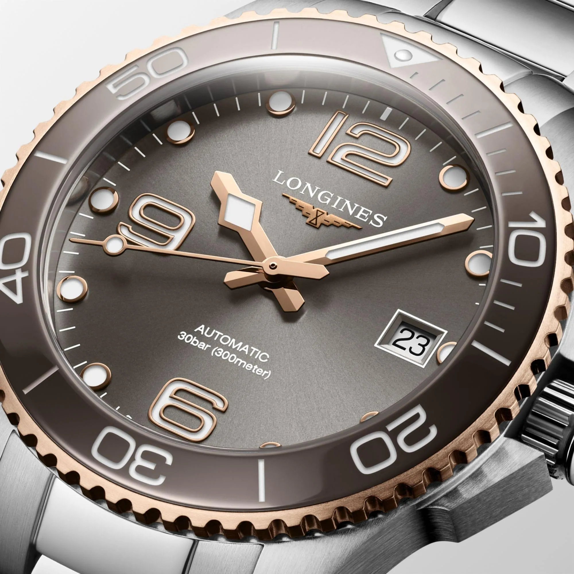 LONGINES HYDROCONQUEST WATCH 39MM Automatic Gray Steel L3.780.3.78.6