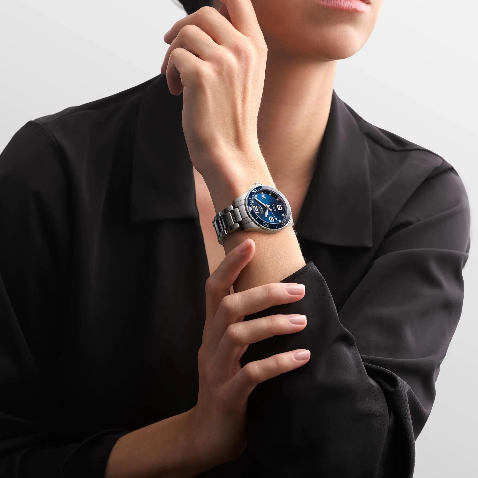 LONGINES HYDROCONQUEST WATCH 39MM Blue Automatic Steel L3.780.4.96.6