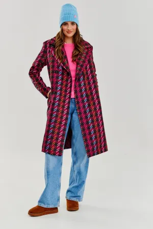 Lost In Bloom double-breasted insulated coat