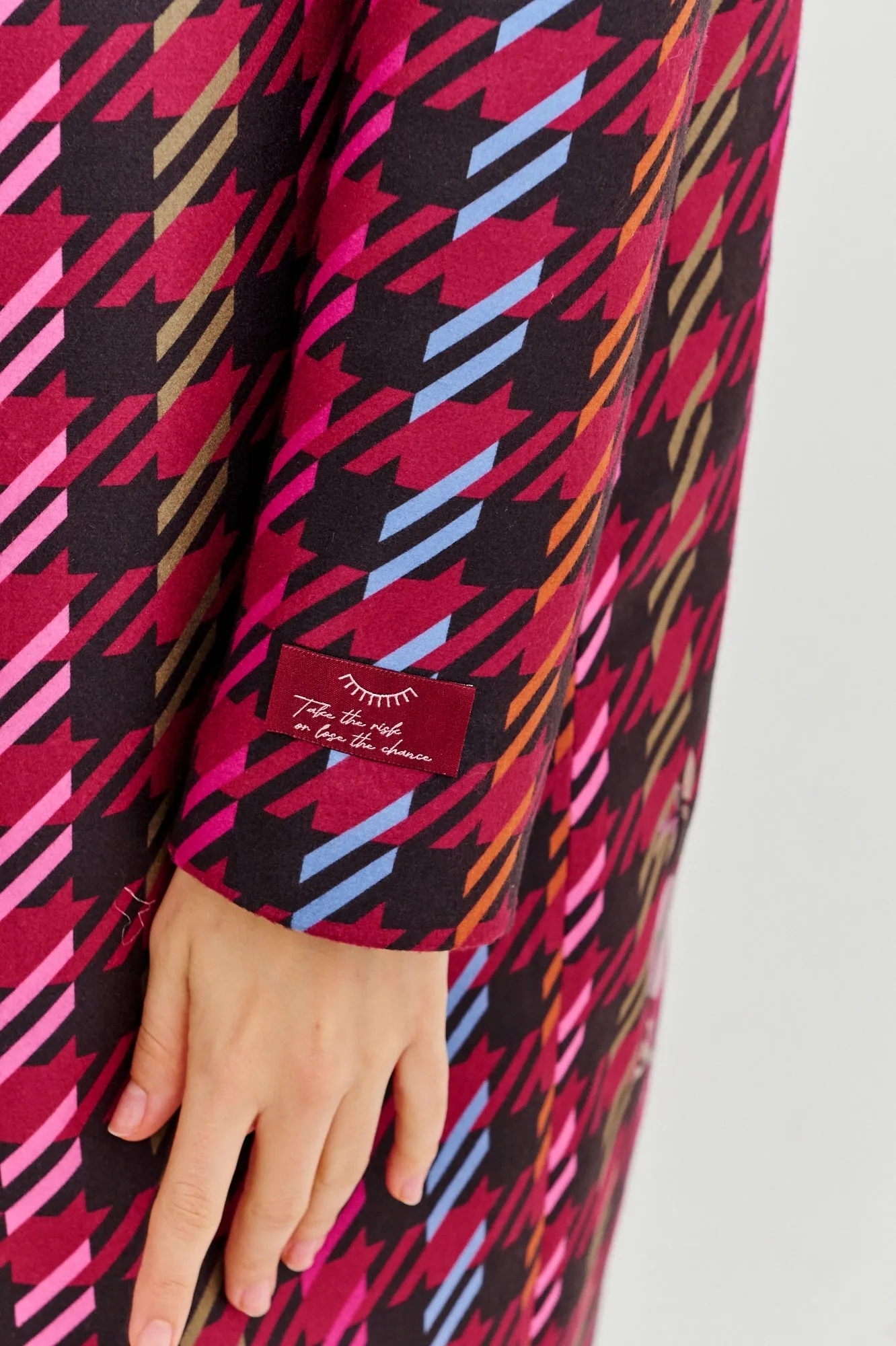 Lost In Bloom double-breasted insulated coat
