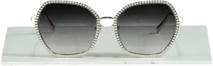 Louis Vuitton Gold Z6012U Pearl embellished Sunglasses