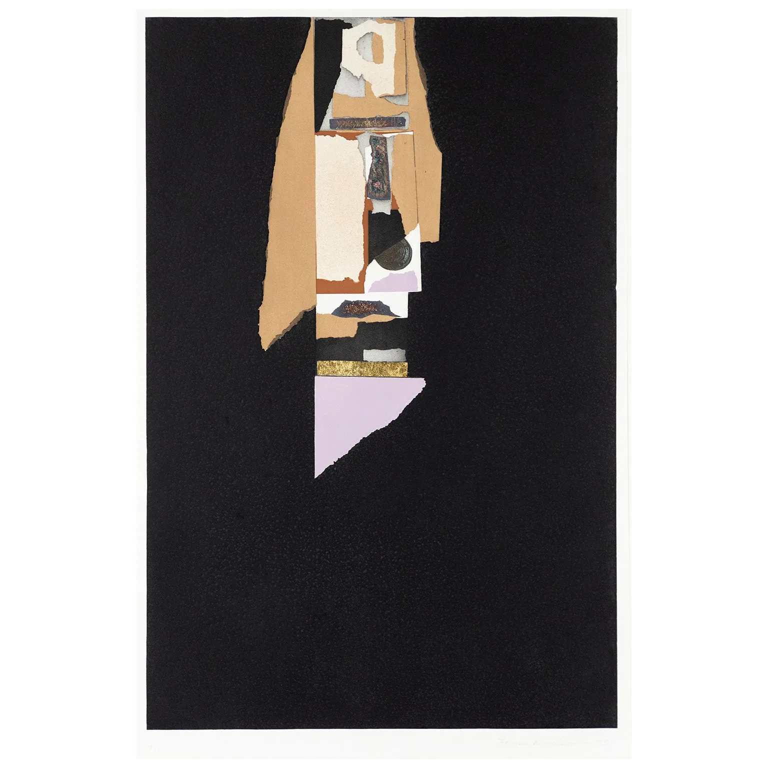 LOUISE NEVELSON "LILAC EDGE" AQUATINT, 1973