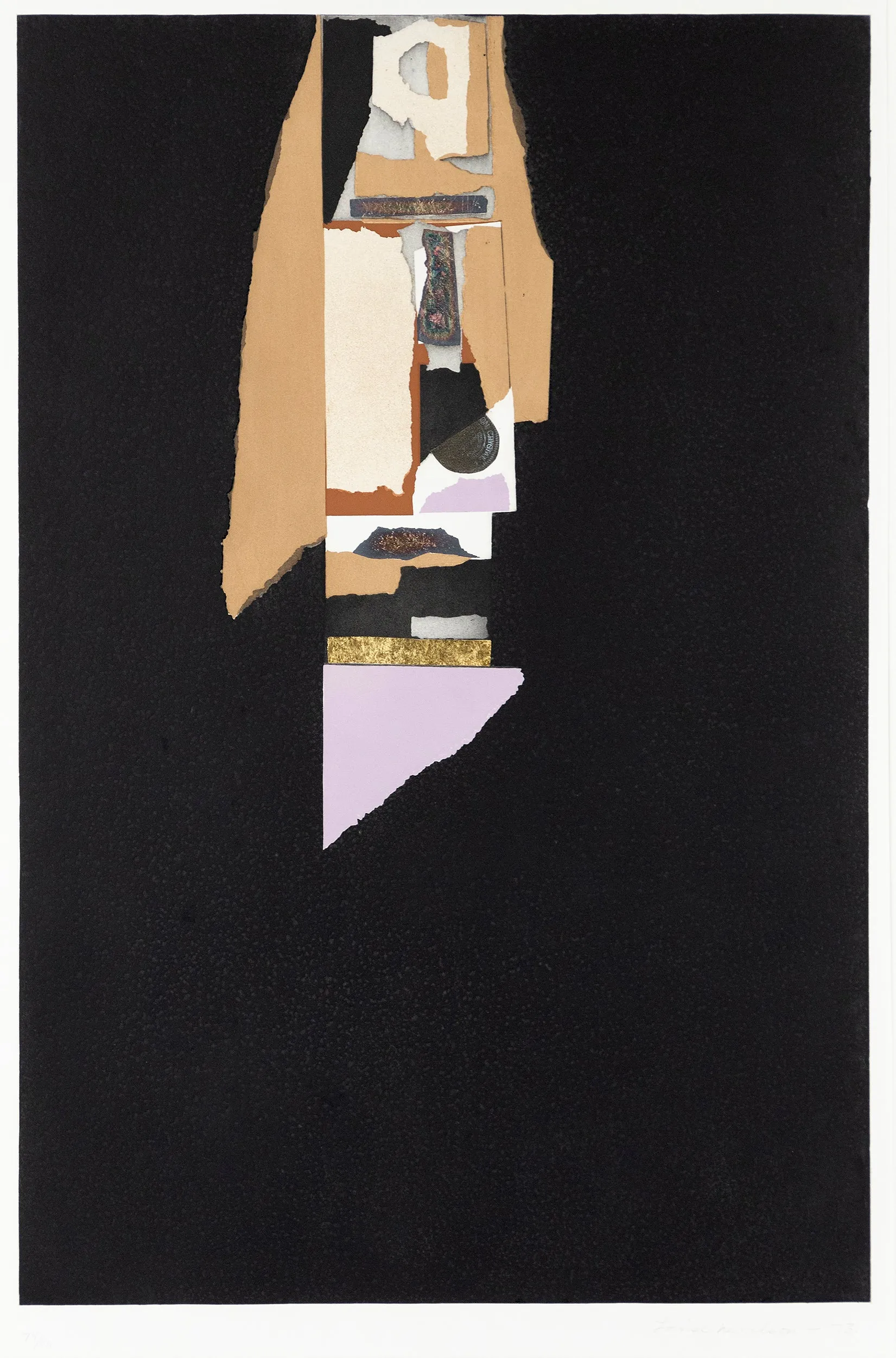 LOUISE NEVELSON "LILAC EDGE" AQUATINT, 1973