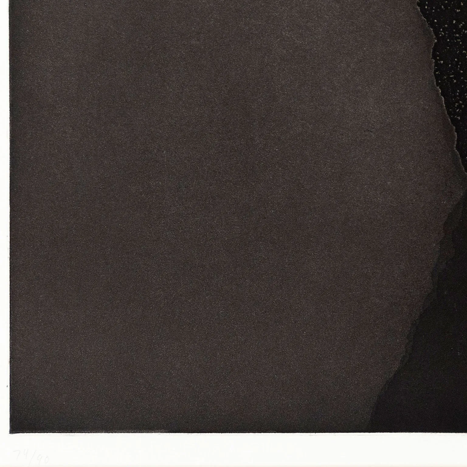 LOUISE NEVELSON "METAL HEART" AQUATINT, 1973