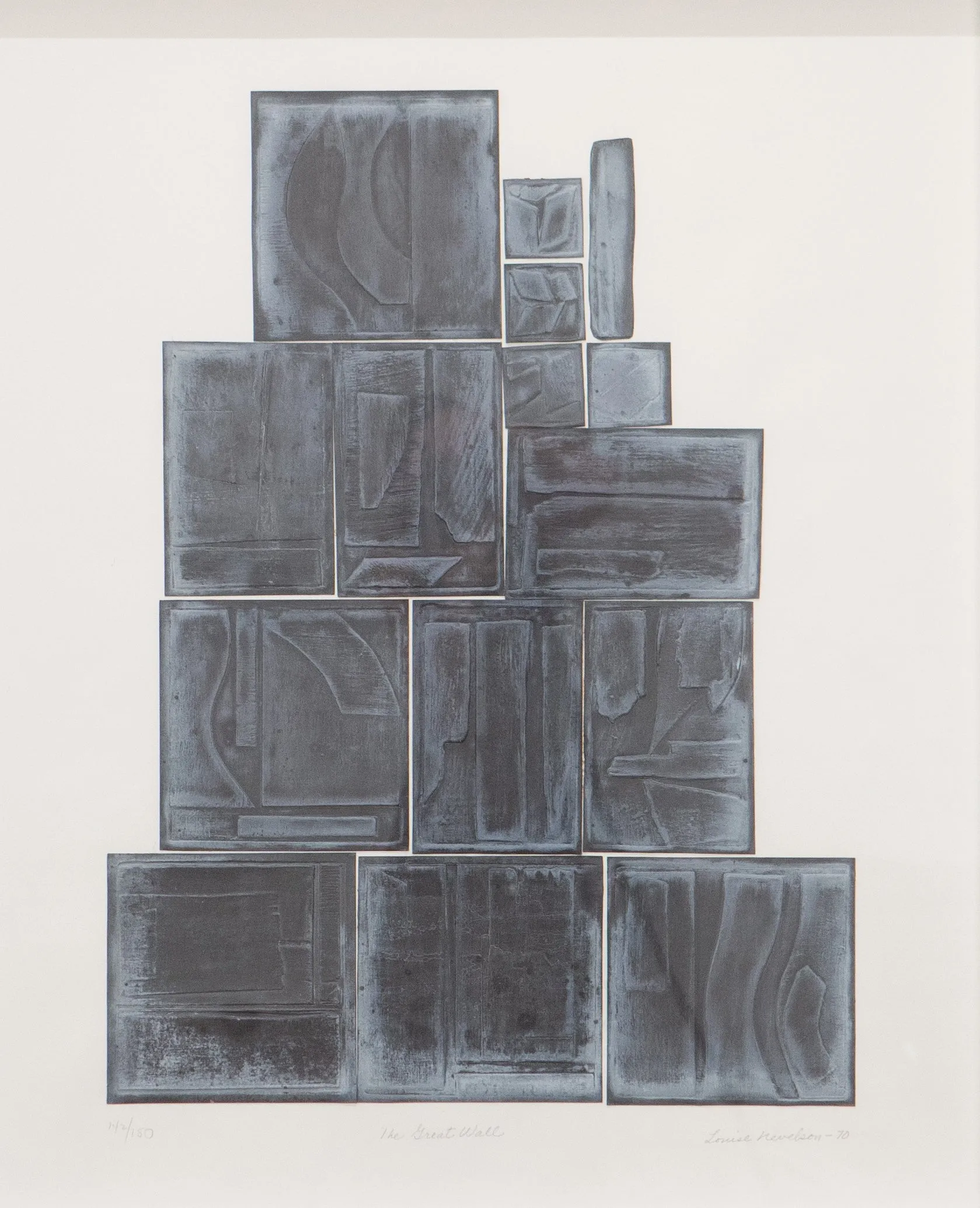 LOUISE NEVELSON "THE GREAT WALL" 1970
