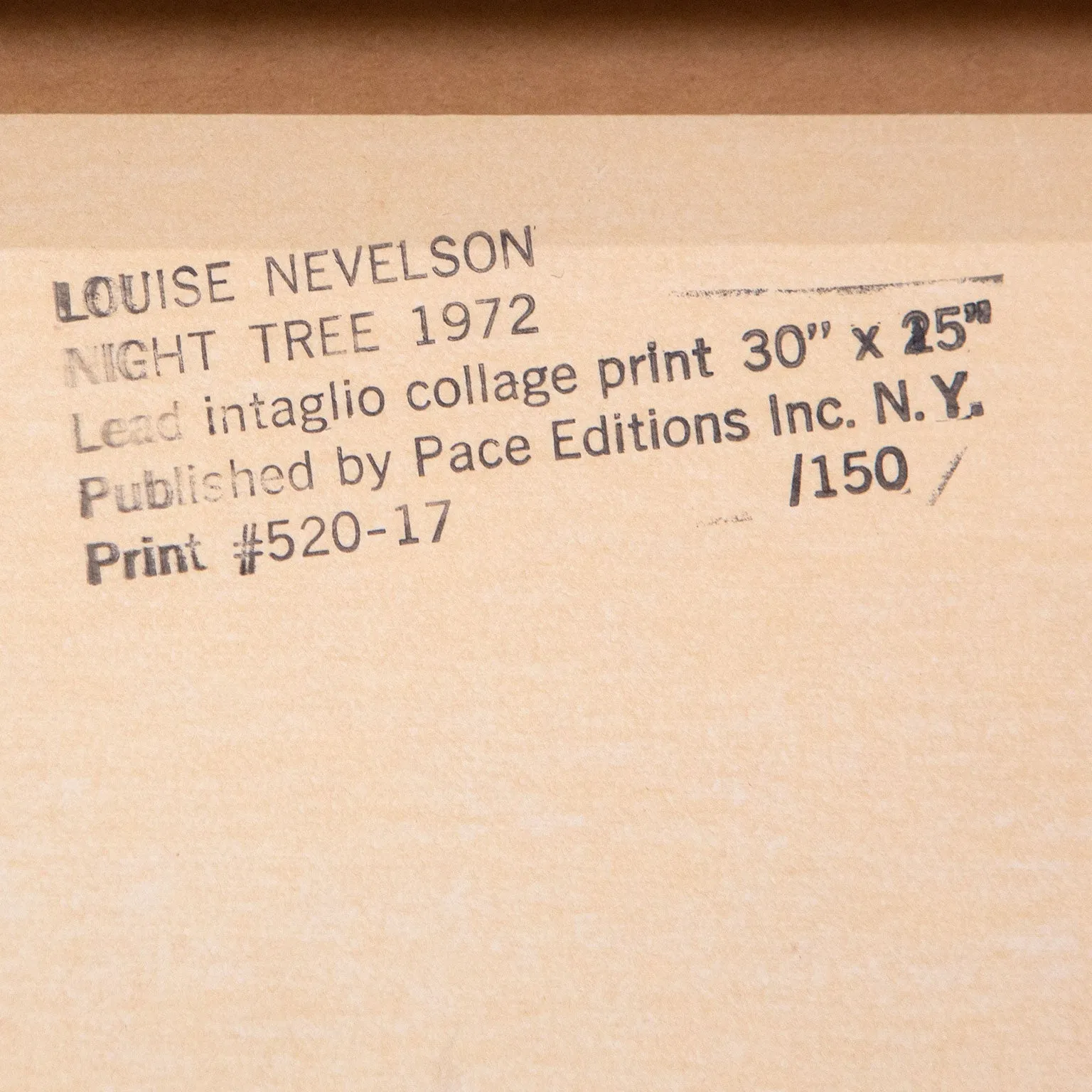 LOUISE NEVELSON "THE GREAT WALL" 1970