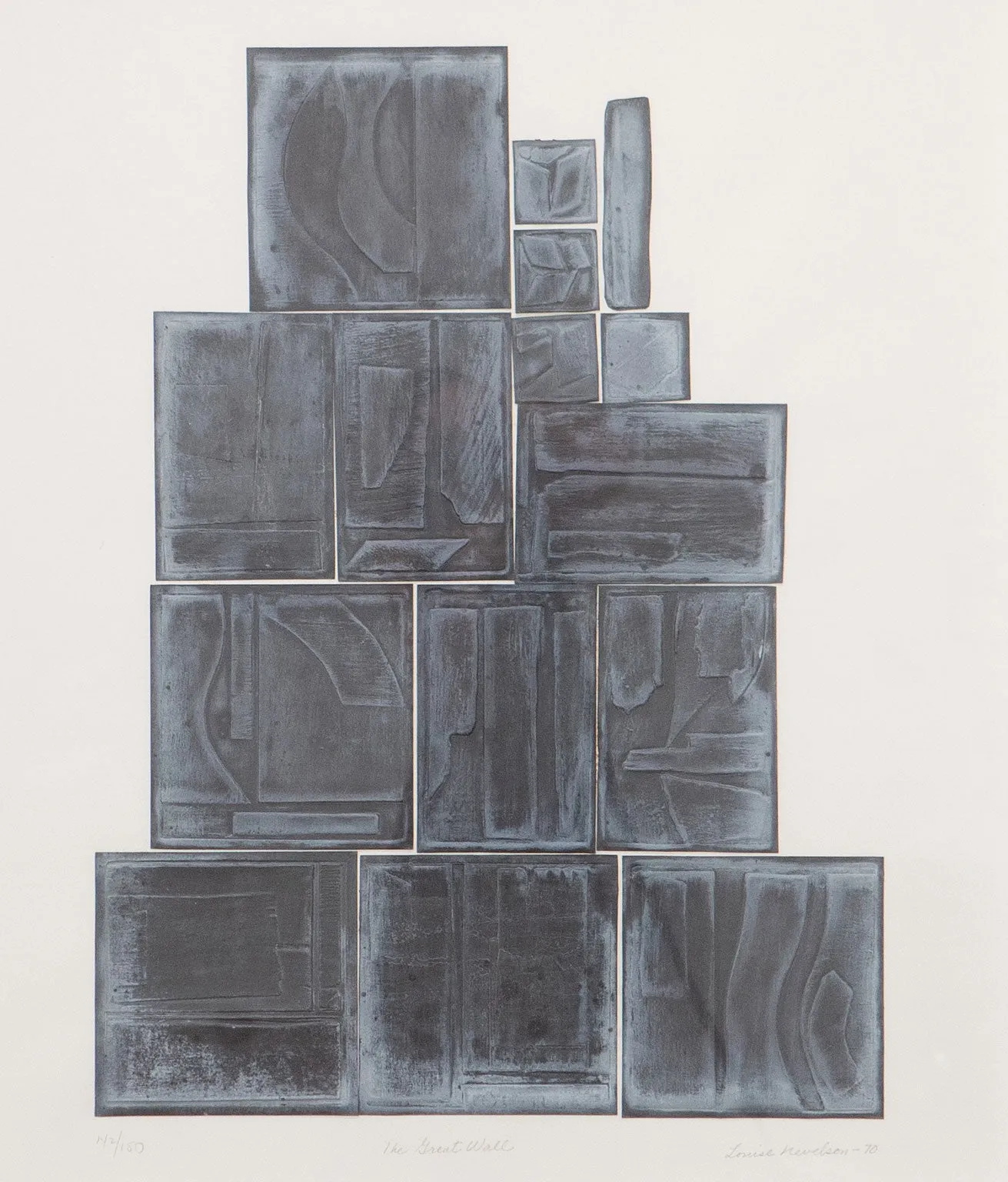 LOUISE NEVELSON "THE GREAT WALL" 1970