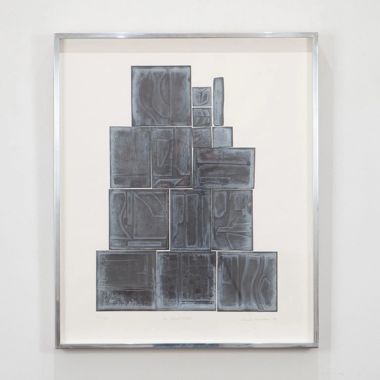 LOUISE NEVELSON "THE GREAT WALL" 1970