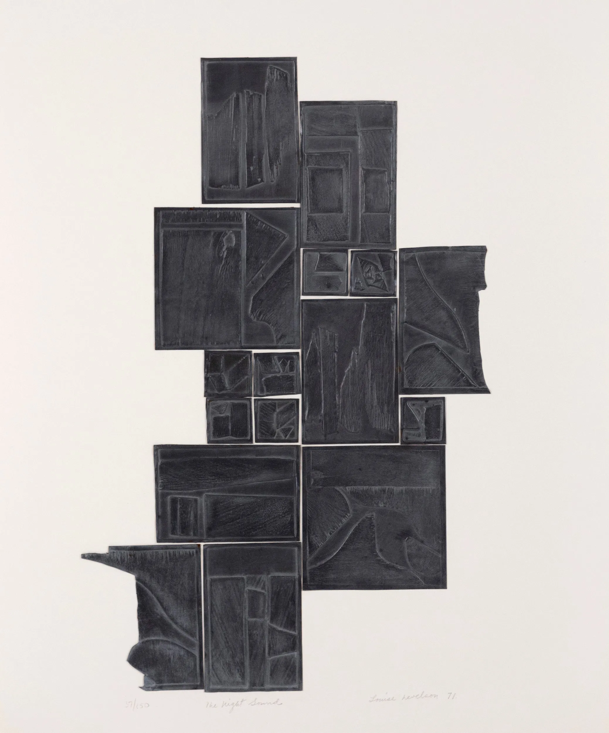 LOUISE NEVELSON "THE NIGHT SOUND" 1971