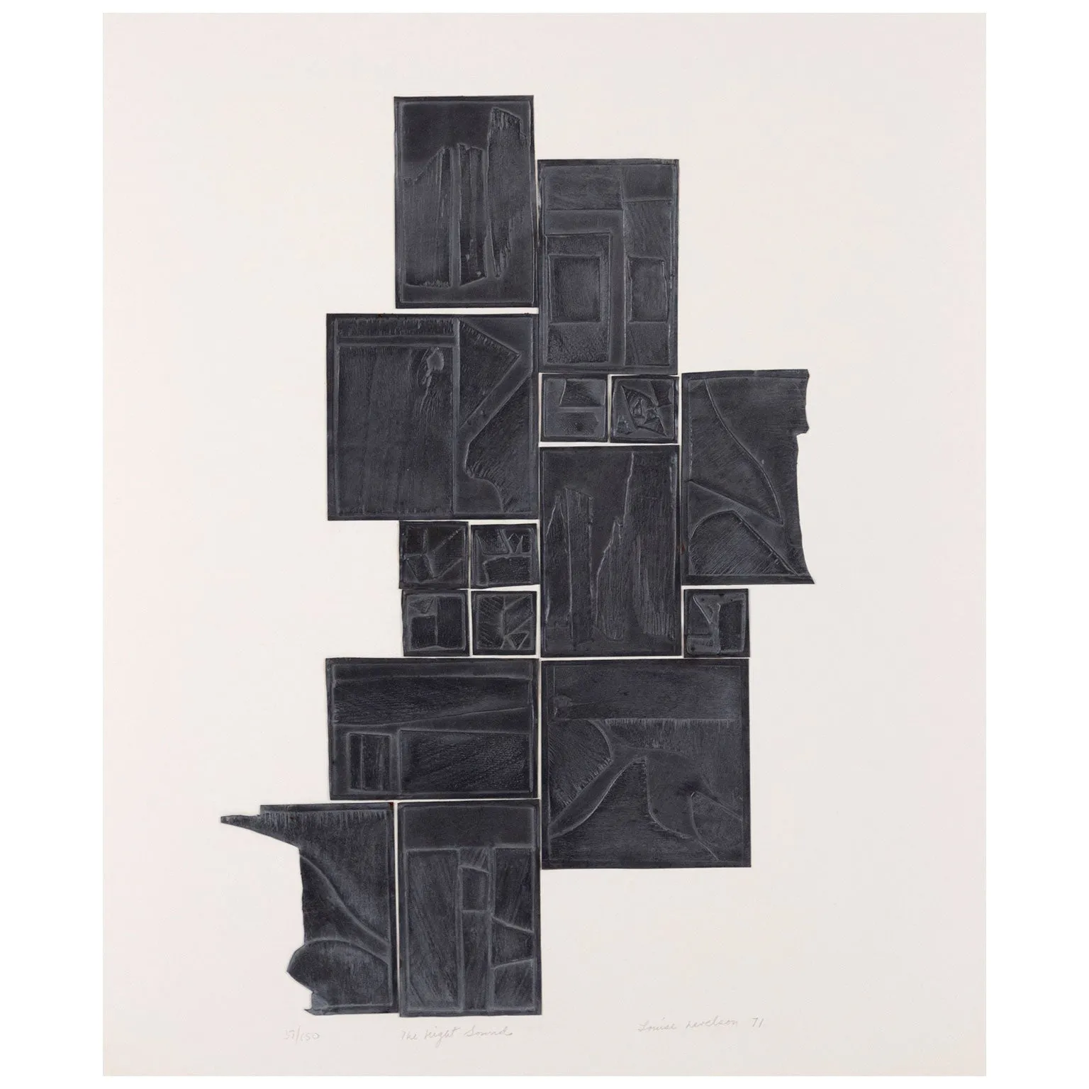 LOUISE NEVELSON "THE NIGHT SOUND" 1971