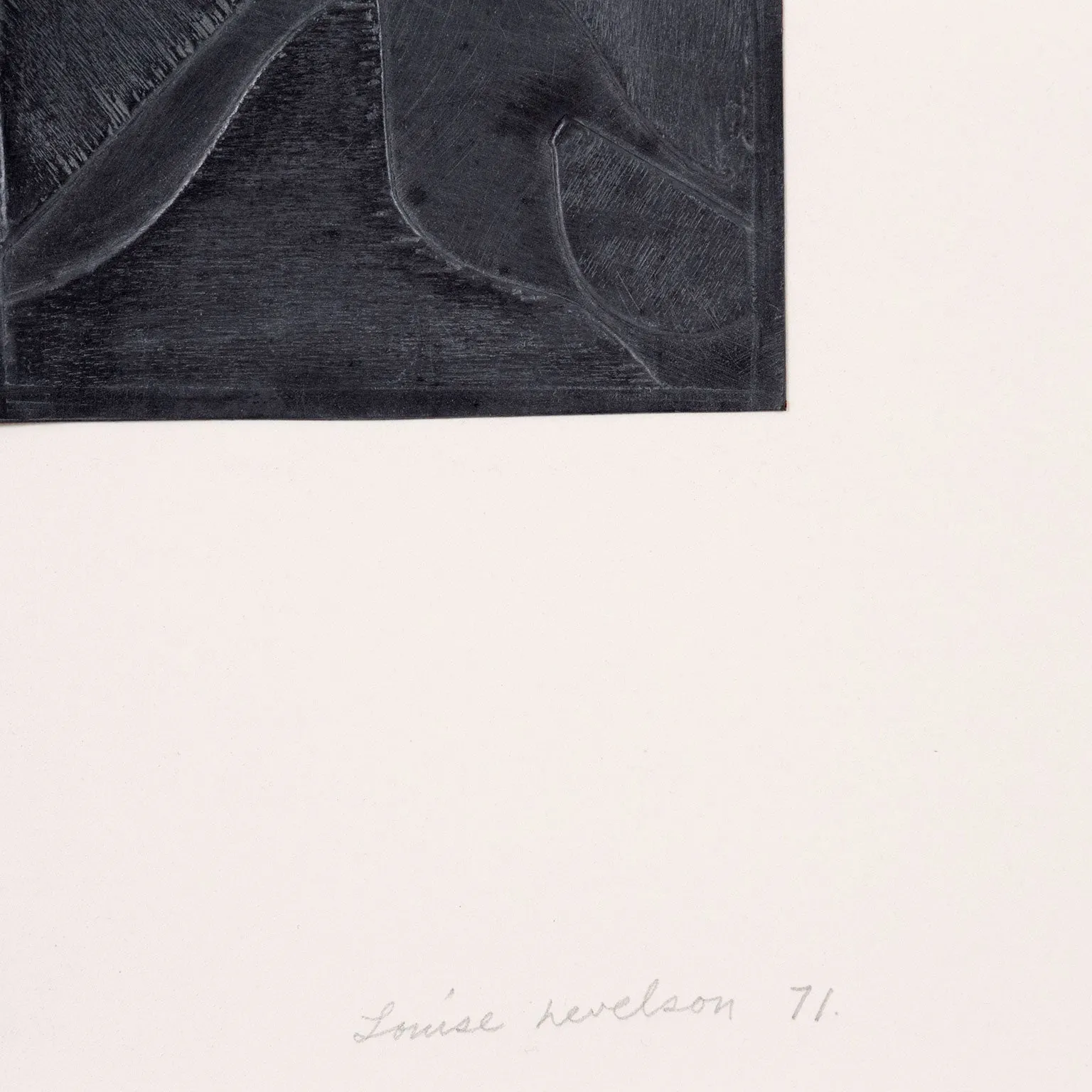 LOUISE NEVELSON "THE NIGHT SOUND" 1971
