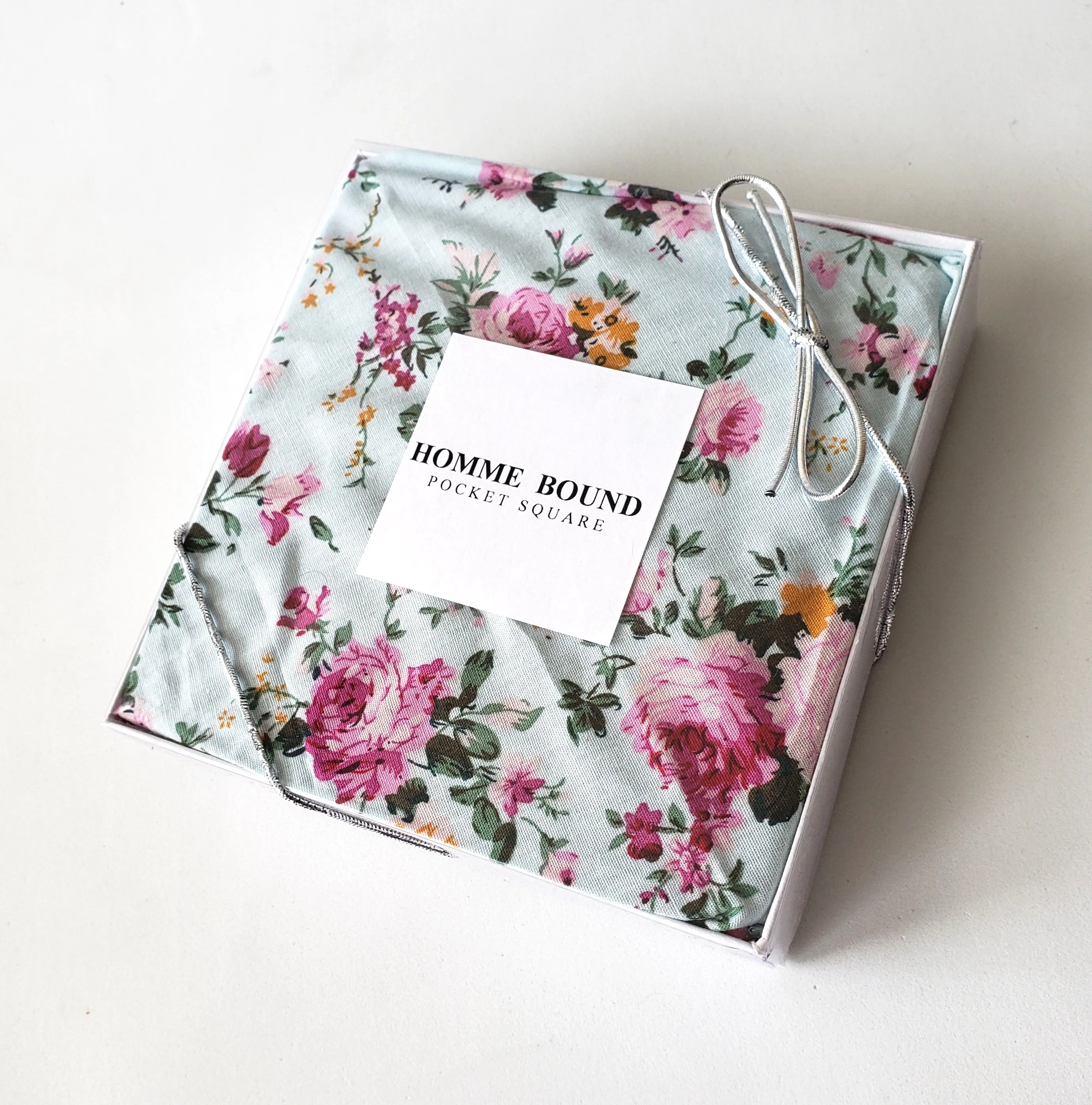 Love for Him - Light Blue Vintage Pocket Square
