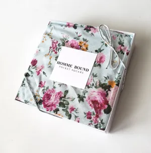 Love for Him - Light Blue Vintage Pocket Square