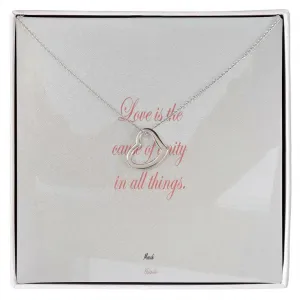 Love is an emotion Gold Heart Necklace