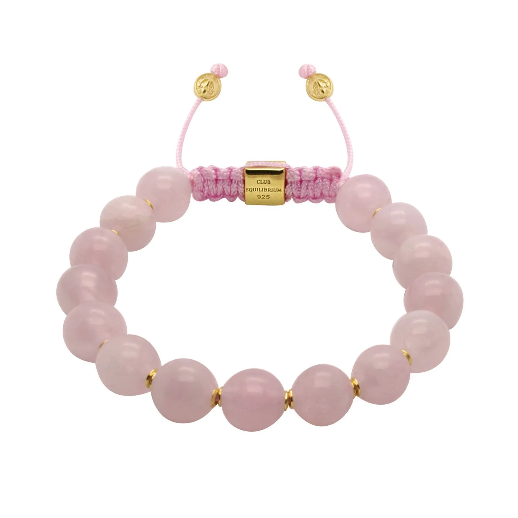 Love Magnet | Stunning Rose Quartz Bracelet in Gold/Silver | 10MM