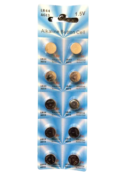 LR44 10 PACK LR44 AG13 A76 L1154 357 303 LED Button 1.5V Cell Alkaline Battery
