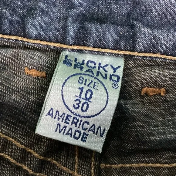 Lucky Brand Dungarees Shorts Light Wash Denim 10/30