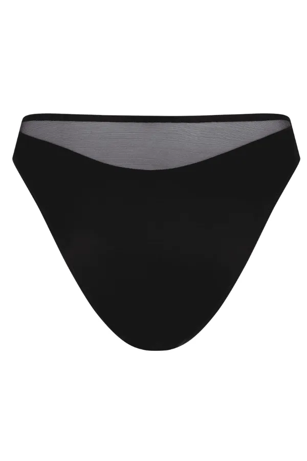 Lucky High Leg Brief - Black