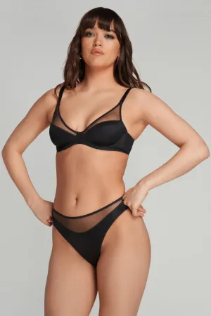 Lucky High Leg Brief - Black