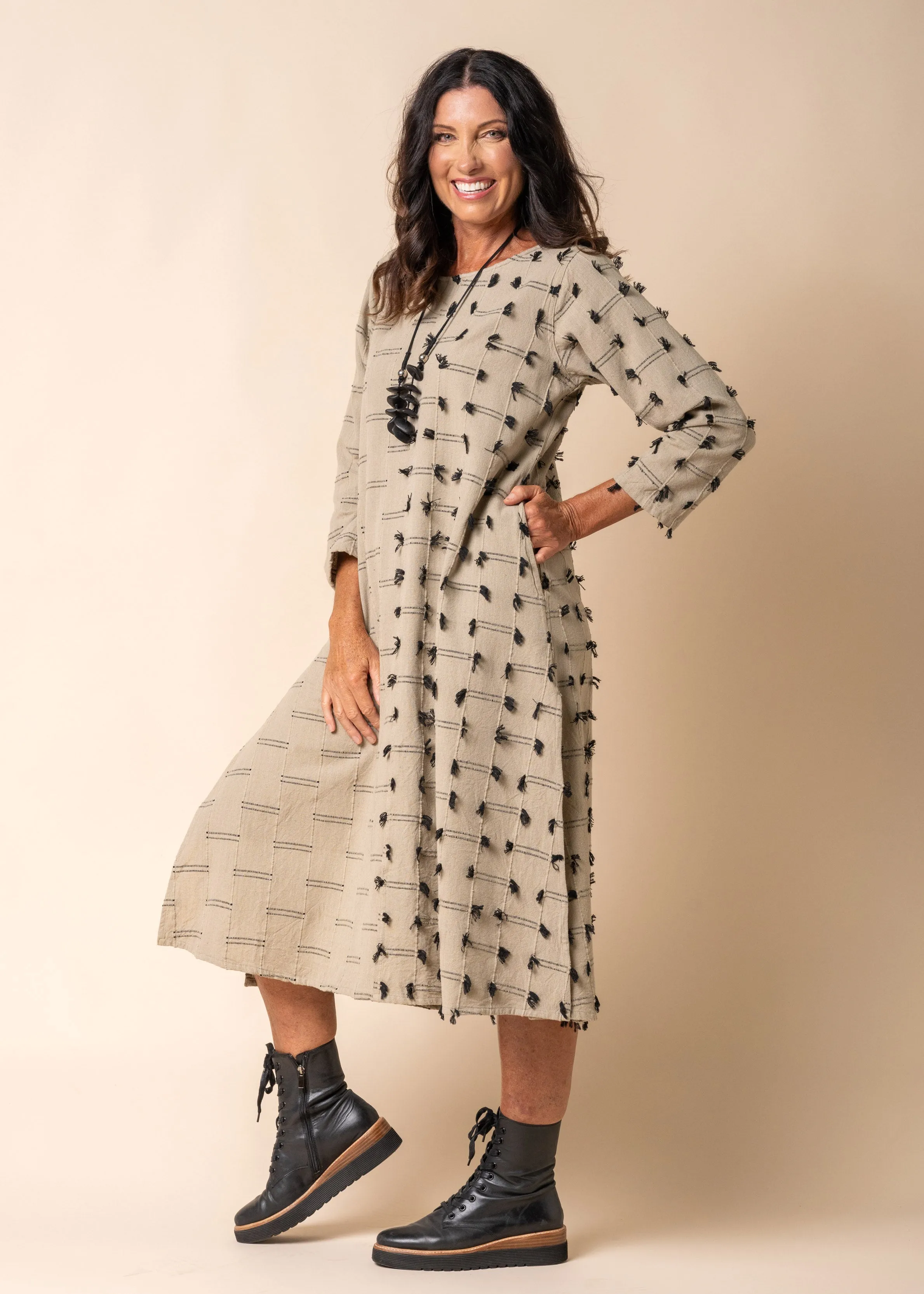 Luella Dress in Latte