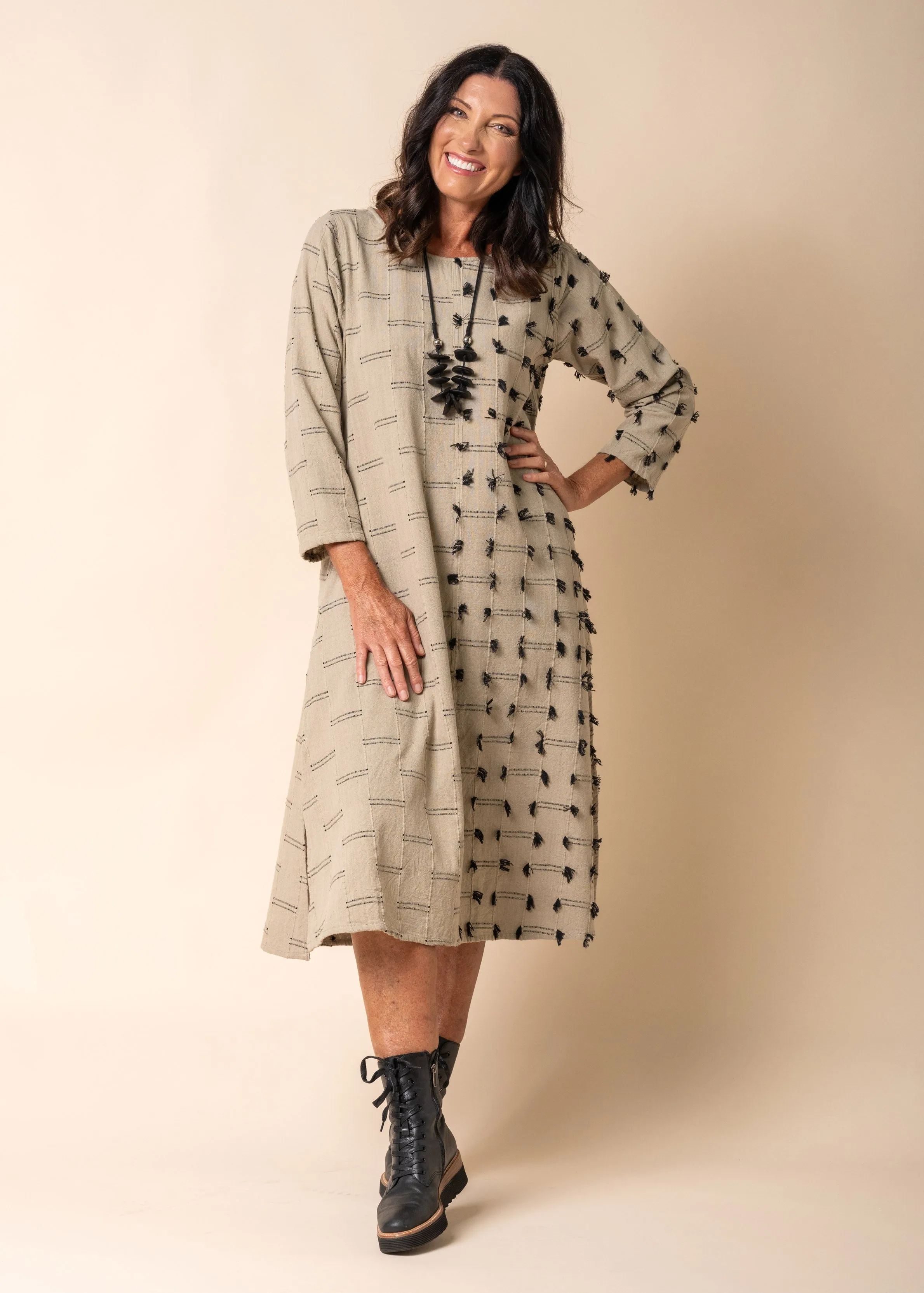 Luella Dress in Latte