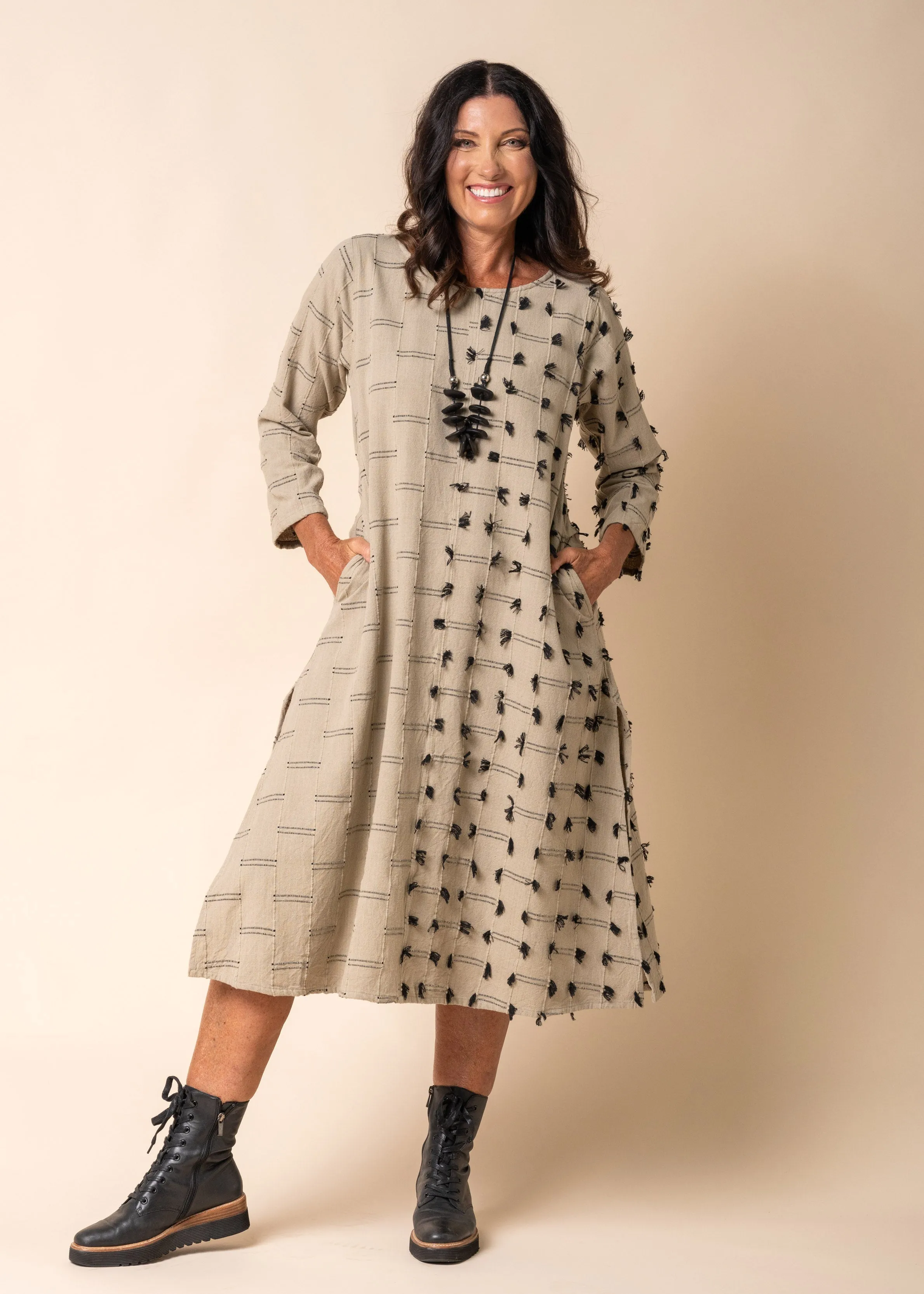 Luella Dress in Latte