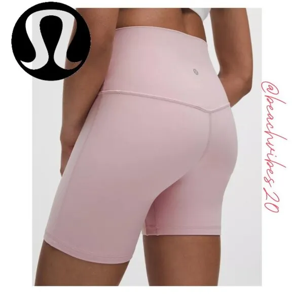 LULULEMON ATHLETICA Align™ High-Rise Short 6&quot; Pink Haze 8 NWT